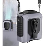 Portable Waist Fan, 5-Speed Belt Clip Cooler, Personal Hands- Air Device, Rechargeable USB Design, Lightweight Wearable Blower, Perfect for Camping, Walking, Outdoor Work, 10.2x9.3x6.3cm