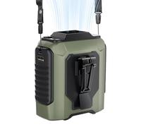Portable Waist Fan, 5-Speed Belt Clip Cooler, Personal Hands- Air Device, Rechargeable USB Design, Lightweight Wearable Blower, Perfect for Camping, Walking, Outdoor Work, 10.2x9.3x6.3cm