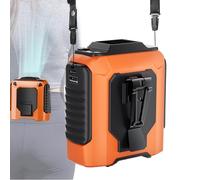 Portable Waist Fan, Clip Belt Cooler, 4.02x3.66in Personal Cooling Device, Five Speed, Rechargeable Lightweight Design for Outdoor, Camping, Walking, Working, Travel