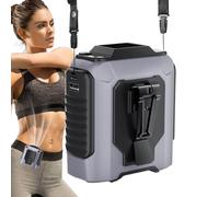 Portable Waist Fan, Clip on Belt Fan, 4.02x3.66x2.48 Inches Multifunctional Rechargeable Battery, Compact Airflow Design, Personal Cooling Device for Camping Walking Travel Use