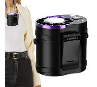 Portable Waist Fan, LED Display Cooling Tool, USB Charging with 100 Speed Options, Clip On Aid for Construction Gardening Gym Running, Outdoor Accessories, Waist Fan for Home Sports Camping Holiday