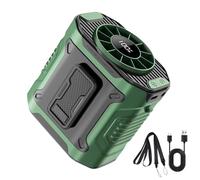 Portable Waist Fan, Personal Belt Fan, Rechargeable Wearable Blower, 100 Adjustable Speeds, 5000mAh Strong Airflow, Small Cooling Device for Traveling Hiking Outdoor Work