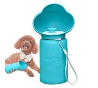 Portable Water Bottle Dogs, Foldable Dog Bottle, Leak-Proof Dispenser, 23.5x11x8cm, High-Temperature Resistant Container, Travel-Friendly Hydration for Hiking, Camping