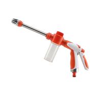 Portable Water Hose Nozzle, High Pressure Ergonomic Sprayer, Compact Garden Accessory with Adjustable Flow, Supplies for Car Wash Showering Pet Lawn Drains Stairs Flowers Plants