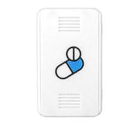 Portable Waterproof Pill Organizer, Sealed Small Medicine Case, Dryness Preservation System for Morning and Night Medications, Travel, Car, Hospital, Dorm, Airplane, Cruise, Elderly, 5x1.5x8cm
