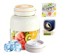 Portable Wireless Juicer Cup, Cordless Juice Mug Portable Personal Blender Large Volume for Shakes, Portables Blenders for Juices,Milkshake, Freshly Juiced (White)
