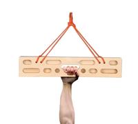 Portable Wooden Climbing Hangboard, Beginner Friendly Hangboard, Multi-Grasp Doorway Finger Trainer for Home Gym Indoor Fitness Workout Men Women Climbers Strength Training