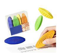 Portable Worry Stones - Juego de sensores de goma texturizados, 4 piezas de alivio de inquietud con diseño táctico, reducción del estrés, herramientas de mano, estimulación para niñas, mujeres