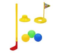 Portable Yard Golf Toy Set For Kids - Training Clubs, Play Balls | Indoor Outdoor Game Tool, Child-Friendly Beginner Gear, Colorful Mini Putter Kit for Preschoolers, Birthday Present Idea for Develop