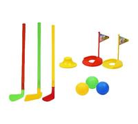 Portable Yard Golf Toy Set For Kids - Training Clubs, Play Balls | Indoor Outdoor Game Tool, Child-Friendly Beginner Gear, Colorful Mini Putter Kit for Preschoolers, Birthday Present Idea for Develop