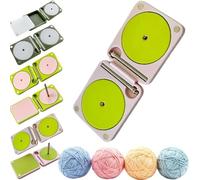 Portable Yarn Holder for Crochet & Knitting,Crochet Yarn Holder,Multifunctional Foldable Rotating Storage Winder for Women Mom Grandma Crocheter,Home Living Room Plane Travel Car Cafe，SET F