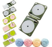 Portable Yarn Holder for Crochet & Knitting,Crochet Yarn Holder,Multifunctional Foldable Rotating Storage Winder for Women Mom Grandma Crocheter,Home Living Room Plane Travel Car Cafe，SET A