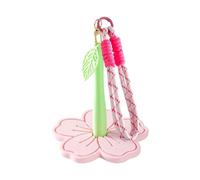 Portable Yarn Holder, Travel Yarn Spinner Minder, 4.88x4.88x5.51 inches Wool Holder with Wristband Support, Flower Shape Thread Stand, Smooth Rotation Design, Thread Storage for Crafting