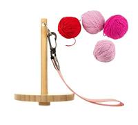 Portable Yarn Holder with Wrist Strap,Wooden Holder Spinner for Crocheting - Anti-Slip Creative Knitting, Simple Dispenser Ball