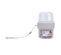 Portable Yogurt Container, Double Layer Food Storage Cup Microwave Safe Sealed Dispenser for Breakfast with Yogurt Cereal or Oatmeal On the Go (150ml+150ml)