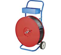 Portabobinas para cinta de PP, PET y de material compuesto para anchura de cinta de 12,7 - 25 mm