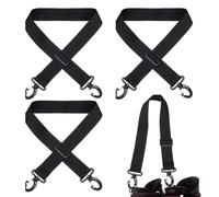 Portabotas de snowboard: paquete de 4 correas de esquí de nailon duraderas, juego de eslingas de hombro ajustables, soporte ligero para equipo de invierno | Práctico equipo manos libres para aventuras