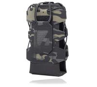 Portabote MOLLE de Nylon 500D con Cierre Abierto, Bolsa Táctil Ajustable para Correas de Mochila y Equipamiento Outdoor(Color-2)