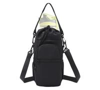 Portabotellas con correa | ajustable con bolsillo, impermeable de para botellas, para caminar al aire libre, viajes, camping, playa, golf, escuela, gimnasio, correr, oficina, deportes