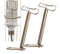 Portabotellas con jaula de alambre - Cierre dispensador de agua con hebilla de resorte, hebillas para botellas de | Soportes de aleación para botellas de agua para ofrecer una longitud flexible y