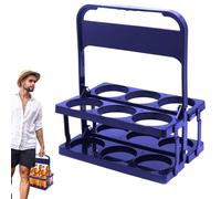 Portabotellas de agua - Cesta plegable para botellas deportivas para atletas, portador de botellas de polipropileno + polietileno hasta 8 botellas de agua, 44,5 x 35 cm, para entrenamiento y deportes