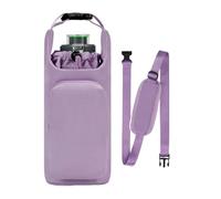 Portabotellas de agua con correa, cordón ajustable con bolsillo, soporte para botella de agua, para gimnasio, senderismo, viajes, al aire libre, playa, oficina, escuela, coche, crucero, caminar
