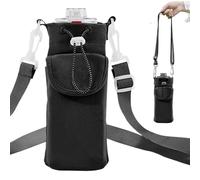 Portabotellas de agua con correa de transporte, ajustable para todo tipo de clima, bolsa de transporte con correa, para viajes, senderismo, gimnasio, escuela, camping, viajes, niñas, adolescentes