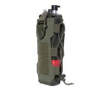 Portabotellas de agua con diseño Molle, perfecto para excursionistas aventureros (verde)