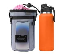 Portabotellas de agua para bicicleta, gran capacidad, organizador de bicicleta, bolsa de almacenamiento, para botellas de agua y bebidas, para montañismo, camping, viajes y trekking