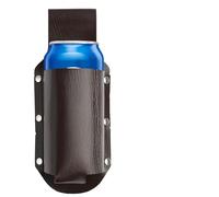Portabotellas de Cerveza de Cuero para Cinturón, Accesorio para Viajes y Actividades al Aire Libre, Regalo para el Día del Padre y Navidad, Compatible con Botellas y Latas Estándar, Marrón
