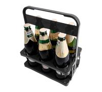 Portabotellas De Cerveza Plegable: Recolector De Cerveza Reutilizable Para 6 Botellas, Portacontenedores De Bebidas, Portabotellas De Vino, Portabotellas De Leche Con Asa, Estante Plegable Para Cervez