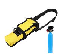 Portabotellas de oxígeno portátil - Soporte de 0,5 l con correas laterales ajustables | Bolsa de almacenamiento compacta para botella de aire, accesorio de viaje y equipo min oxígeno