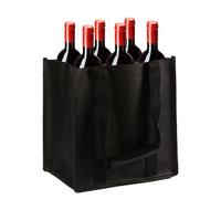 Portabotellas de vino - Bolsa porta botellas | Bolsa transportadora de vino | Bolsa de transporte de viaje reutilizable y segura | Práctico compartimento reutilizable con asa de transporte para