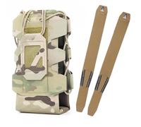 Portabotellas MOLLE de Apertura Superior para Exteriores, Bolsa Táctica Ajustable para Mochila con Correa de Nailon 500D(Color-11)