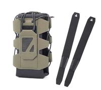 Portabotellas MOLLE de Apertura Superior para Exteriores, Bolsa Táctica Ajustable para Mochila con Correa de Nailon 500D(Color-3)