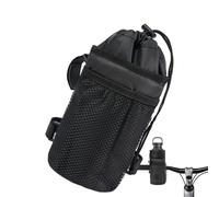 Portabotellas Para Bicicleta - Bolsa Diseñada Aislada Ajustable, Portavasos Para Bicicleta, Espacio Para El Teléfono Reduce Al Mínimo Los Con Bolsillo De Malla | Portabebidas Portátil Para Usar
