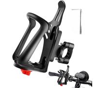Portabotellas para bicicleta - Portabidón para bicicleta de montaña | Accesorio ajustable con enganche para manillar para bicicletas de carretera y Mountain Bike con marco de 20 - 35 mm para
