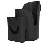 Portabotellas para Carrito, Junta de Silicona Antideslizante Portavasos para Cochecito con Clip Ajustable con Ranura para Teléfono Celular para Compras Al Aire Libre