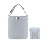 Portabotellas para niños, bolsa de leche aislada, ligera y bonita, bolsa térmica para almacenamiento de alimentos para leche materna, alimentación, guardería, cochecito, viajes al aire libre, picnic