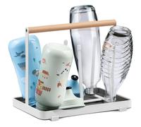 Portabotellas todo en uno D&D Living para SodaStream - Escurridor universal para todo tipo de biberones: Duo Crystal, f?ciles de beber y biberones (me