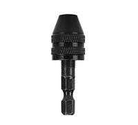 Portabrocas, Aleación de Aluminio de Vástago Hexagonal de 6,5 Mm + Varilla de Conexión de Cola Larga de Acero Al Carbono Taladro Eléctrico, Neumático, Piezas y Accesorios de Torno (H01335)