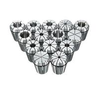 Portabrocas con resorte ER de precisión | ER8/16/32 1-20 mm 9/10/19 piezas for motor de husillo de grabado de fresado CNC(ER32 2-20MM(19PCS))