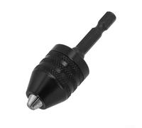 Portabrocas de 0,3 a 8 mm con soporte de vástago hexagonal de 1/4 pulgadas para una conversión rápida entre tareas de conducción y perforación (1 unidad)