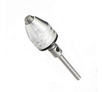 portabrocas de 1/8 pulgadas, vástago redondo, portabrocas sin llave de 0.3 - 3.4 mm, adaptador universal para brocas de cambio rápido (paquete de 1)