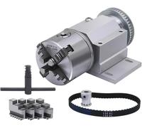 Portabrocas de 3 morzadas de alta precisión de 100mm y 4 portabroca de morzada de 80mm for enrutador CNC, carpintería, máquina de marcado, 1 Uds.(80 No Chuck)