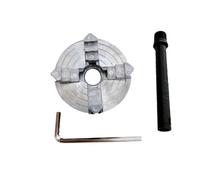 Portabrocas de 4 mordazas de alta precisión Z011A for torno de metal - Parte posterior roscada M12x1 mm, accesorio de pinza de 1,8-56 mm/12-65 mm(4 Jaw Chuck Kit)