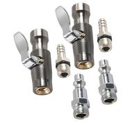 Portabrocas de aire de bloqueo de alta eficiencia FNPT de 1/4 pulgadas para un inflado seguro de los neumáticos, ajuste de presión de neumáticos, portabrocas de aire a prueba de fugas