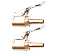 Portabrocas de aire de latón, conector de liberación rápida, acoplador de inflador, 2 adaptadores de válvula de metal, herramienta de conexión rápida de presión de neumáticos para automóviles