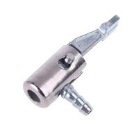 Portabrocas de aire de metal con bloqueo de 1/4 pulgadas, mini compresor de aire, portabrocas portátil para inflador de neumáticos, extremo de manguera con conector de púas para reparación de