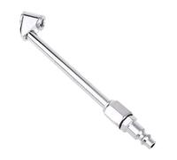 Portabrocas de aire, enchufe rápido de metal de doble cabeza resistente, adaptador de boquilla de inflador de neumáticos, conector de válvula resistente a fugas de alta presión con agarre de bloqueo